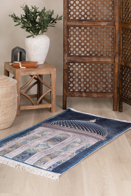 Blue Dome Prayer Mat